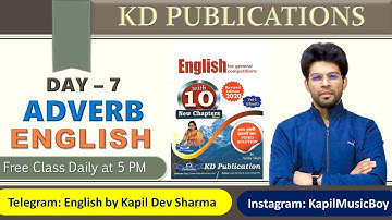 KD Publications English Day - 7 Adverb Basic English by Kapil Dev Sharma