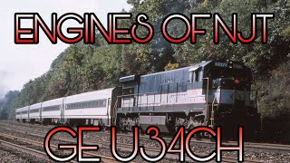 Engines of NJT: GE U34CH