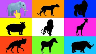 African Animals: Learn Animal Names and Sounds | Educational Video for Kids 🦁