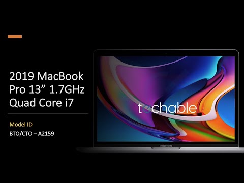 Mac (Apple) - Macbook pro 13インチ A2159 2019 2019 Apple MacBook Pro 13-Inch 1.7GHz BTO/CTO A2159 - YouTube