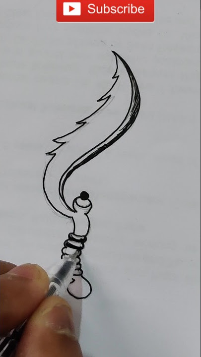 draw abstract kujang #shorts #short #artstar #weapons