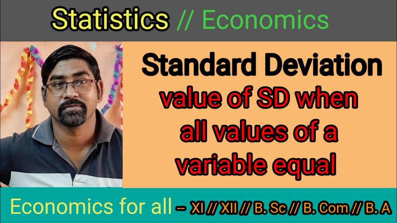 standard deviation zero if all values are equal statistics economics