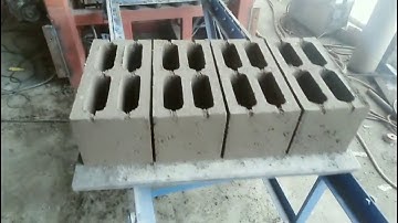 QT4-18 automatic block machine test run work video