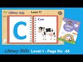 Letter-C | Literacy Skills Level-1 | Page-65 | Learning Booster | Learning Video