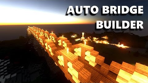 How to Make a Bridge Builder | Minecraft Java 1.13 - 1.17 | Command Blocks