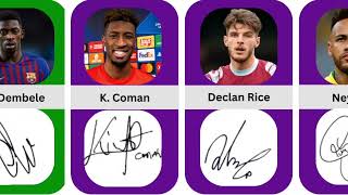 Coolest Signatures Famous Football Players