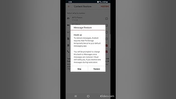 Backup and restore of SMS and Call logs