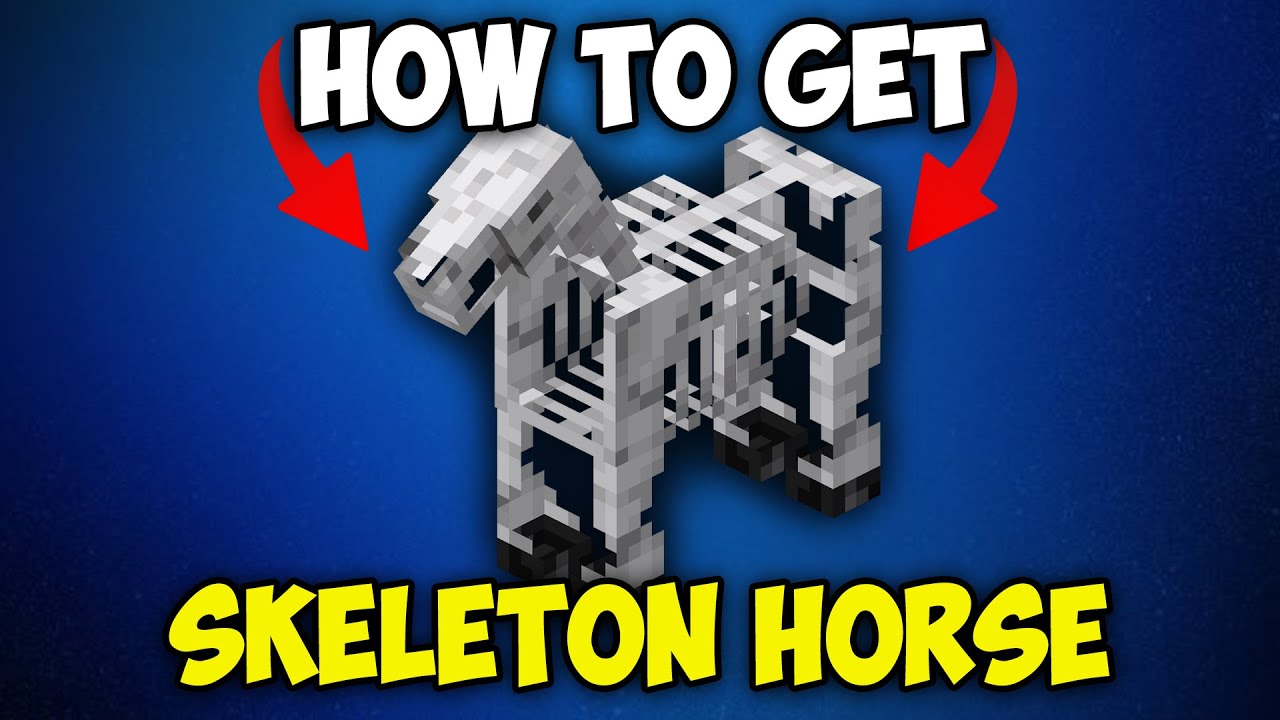 How to get Skeleton Horse in Minecraft - YouTube