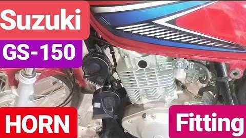 How to install Snail Horn On SUZUKI GS 150 |Best fitting Ever| |DIY Tutorial|