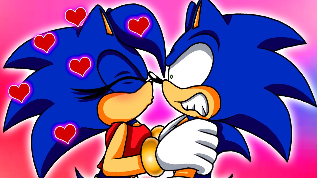 SONICA & SHADINA KISS SHADOW! [Sonic Comic Dub] 