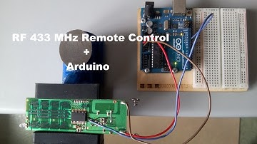 Connect RF 433MHz Remote Control to Arduino and take the control of your appliances