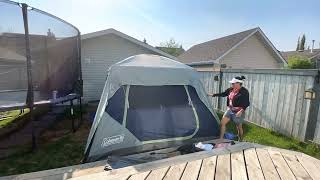 Coleman Skydome Setting Up