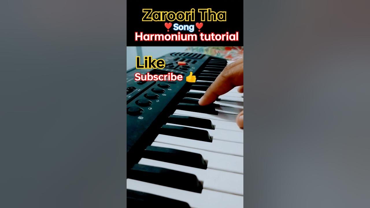 Zaroori Tha ️ Song Harmonium tutorial 🎹।।viral trending shorts 