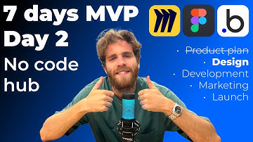 #7daysmvp, day 2. Design. #mvp  in 7 days with #bubble for: No-code hub #inocode