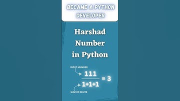 Python Program for Harshad Number #shorts #python #programming #coding