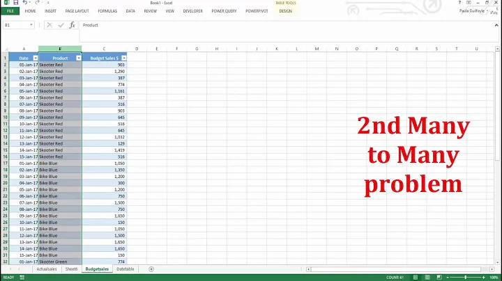 Manage Many to Many Relationships in Power Pivot