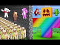 JJ and Mikey Trolled Friends in SUPER OP Mob Battle in Minecraft! (Maizen)