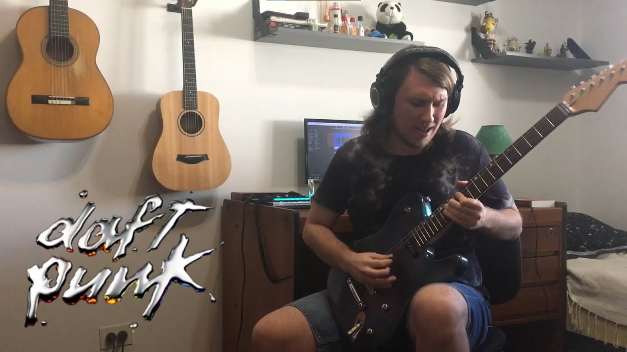 Daft Punk Digital Love guitar solo cover YouTube