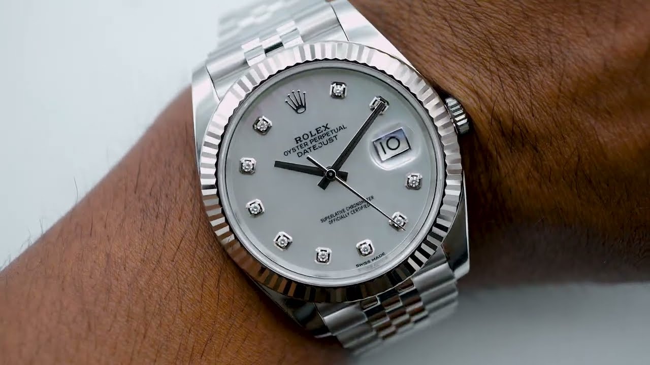 Rolex 126334 Datejust 41 mm Fluted Bezel Mother Of Pearl