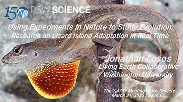 PSW 2475 Using Experiments in Nature to Study Evolution with Lizards | Jonathan Losos