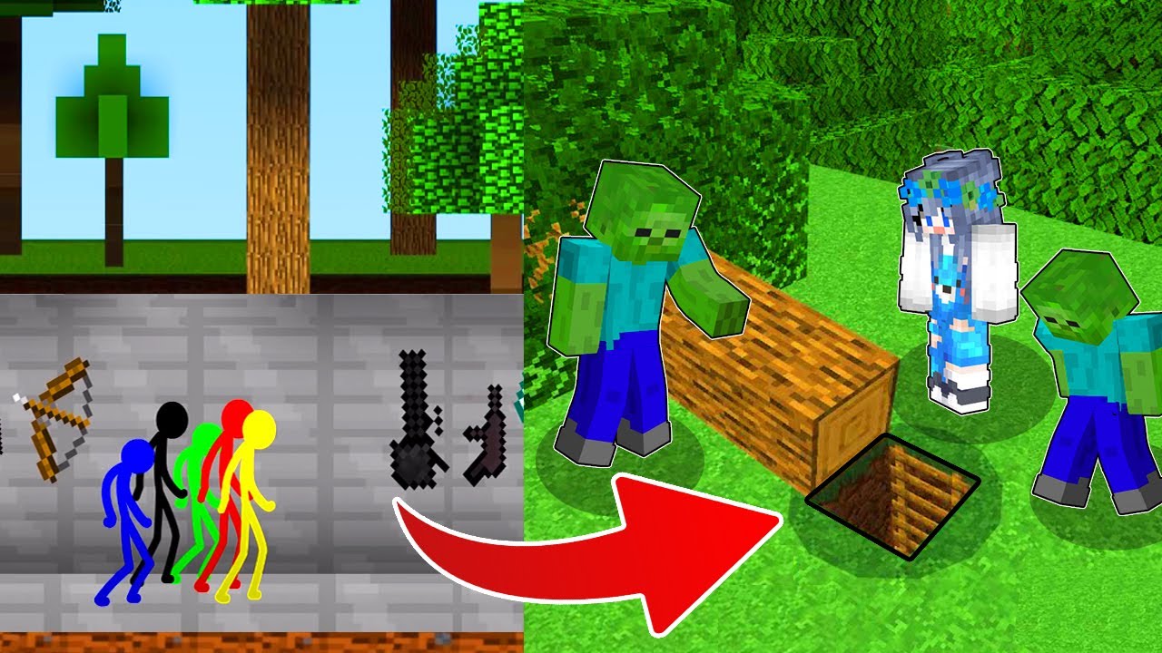 Animation vs. Minecraft: Ruangan RAHASIA di BAWAH POHON AVM TERAMAN ...