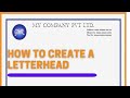 How to create a Letterhead| CSEC EDPM