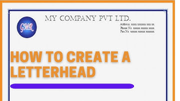 How to create a Letterhead| CSEC EDPM