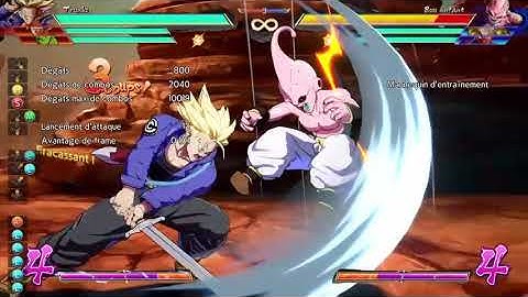 DBFZ - Trunks - TOD corner combo - 3 Bars (asst Piccolo & Goku SSJ )