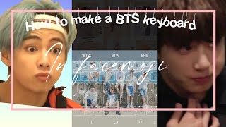 • How to make a BTS keyboard in facemoji 💜 • screenshot 1