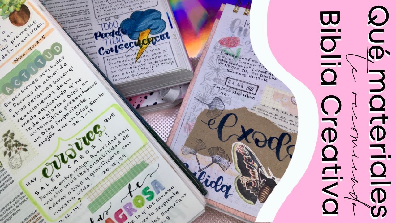 Mis materiales para Biblia Creativa|Cuáles son, en qué los uso|Creactivatufe