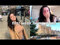 first week living alone | groceries, opening up + exploring new city