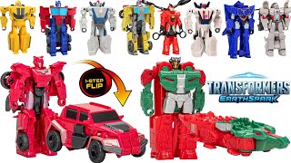 Transformers Earthspark Flip Changers Skullcruncher and Elita-1! All 10 Flip Changers!