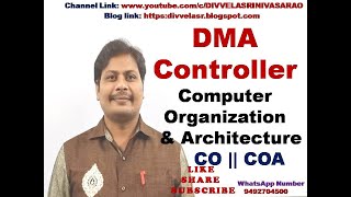 DMA controller || Direct Memory Access ( DMA ) Controller in Computer Organization Architecture | CO