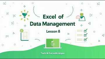 Lesson 8: Microsoft Excel Sorting, Filtering, Conditional Formatting & Data Validation | Aryan Tech