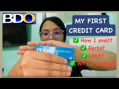 MY FIRST CREDIT CARD | BDO INSTALLMENT CARD | Credit Card For Beginner | Credit Card 101