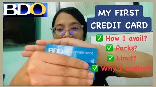 MY FIRST CREDIT CARD | BDO INSTALLMENT CARD | Credit Card for beginner | Credit Card 101