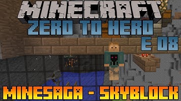 Minecraft Skyblock Minesaga - Zero To Hero Episode 8 - Farming Up Points with Schematica