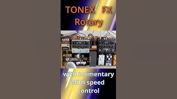 Tonex FX - Rotary with momentary MIDI speed control  #tonex #guitarpedals #midigear