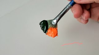 картинка: Самый простой способ нарисовать осеннюю лесистую дорогу / Акриловая роспись для начинающих