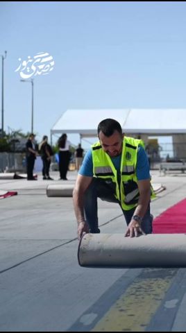 L'occupation déroule un tapis rouge de cinquante mètres pour accueillir le président américain Donald Trump à l'aéroport Ben Gourion