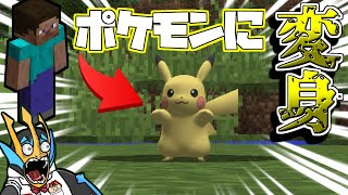 【Minecraft】ポケモンに変身できるMOD！？【ゆっくり実況】【MOD紹介】