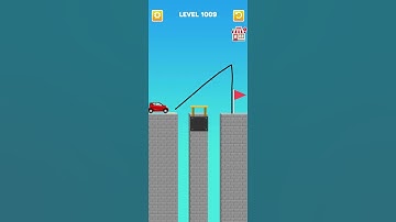 Draw Bridge Bridge level 1009 #gaming #game #gameplay #games #trend #draw #drawing #trending #shorts
