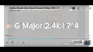 Endless Reader Intro Horror Remake G Major 2401
