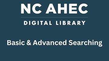 Basic & Advanced Searching in the New ADL