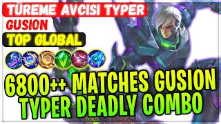 6800++ Matches Gusion, Typer Deadly Combo [ Top Global Gusion ] TÜREME AVCISI TYPER - Mobile Legends screenshot 2