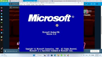 Windows 2.11 (386) Startup & Shutdown on PCem (No sound)