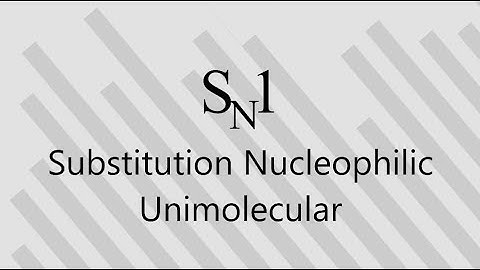 Sn1 Reaction Mechanism