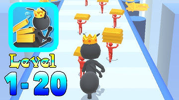 Tiny Run 3D Gameplay. Level 1-20. Best Hyper Casual Games and offline Mobile Games