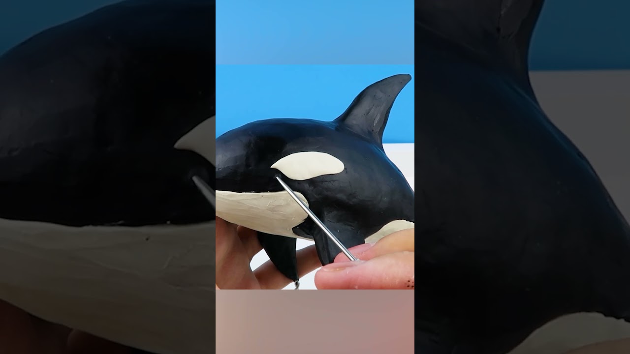 Making Orcalero Orcala (Italian Brainrot) meme with clay