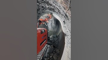 Demolition robot application in the lithium industry rotary kiln#demolitionrobot